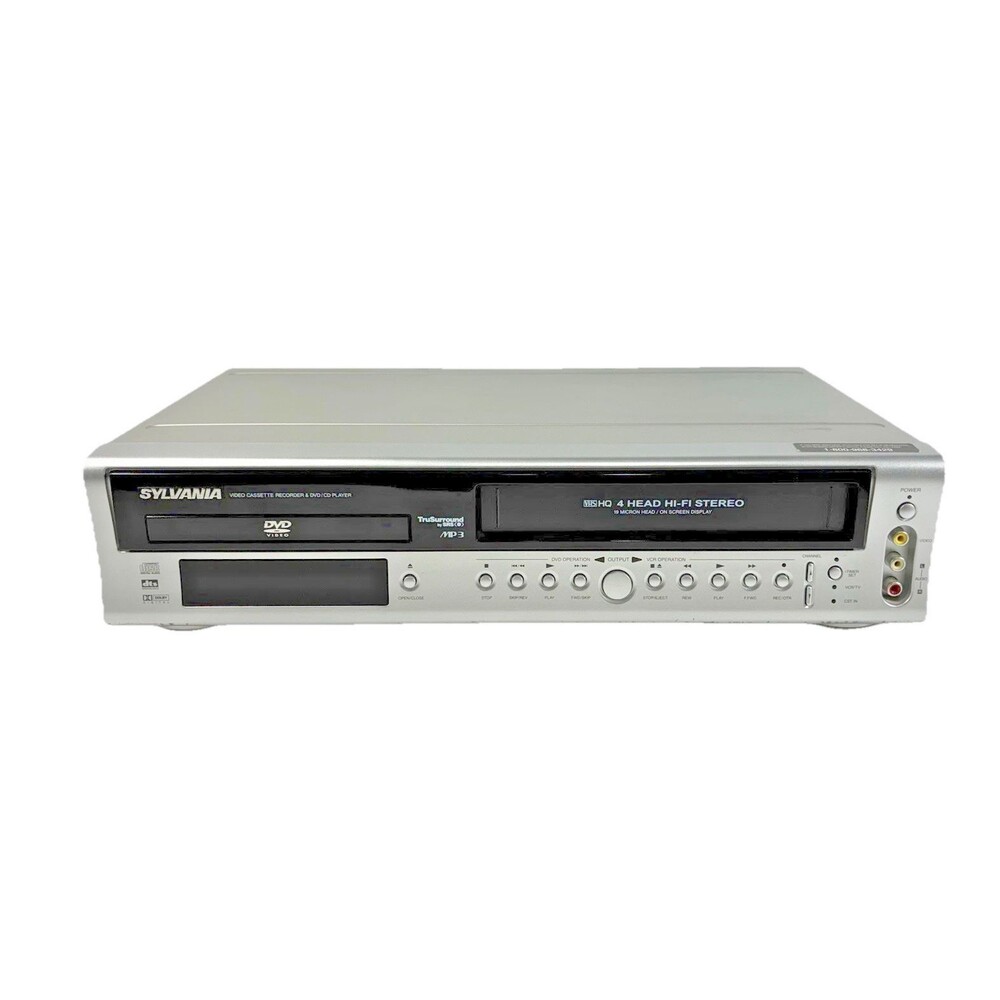 Sylvania DVC850C DVD / VCR Combo Player Trusound MP VCR-Works DVD-Parts/Repair